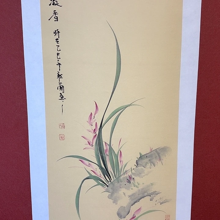 国画听兰老师花鸟