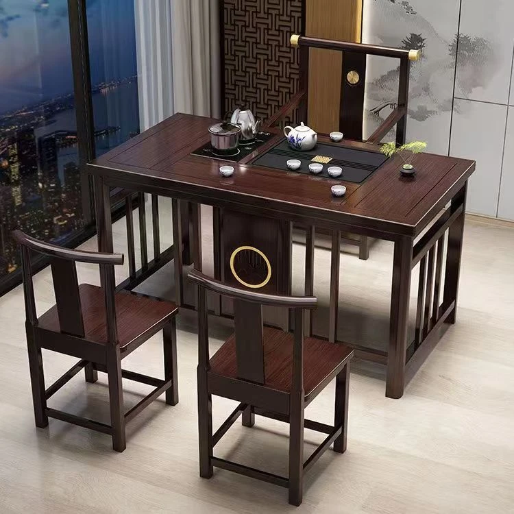 中式实木茶桌椅阳台喝茶泡茶茶桌一整套新中式办公室家用送货入户
