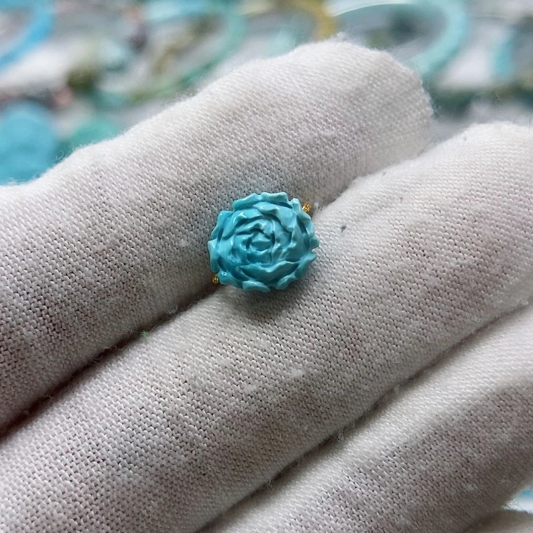 绿松石珠宝奇石未镶嵌