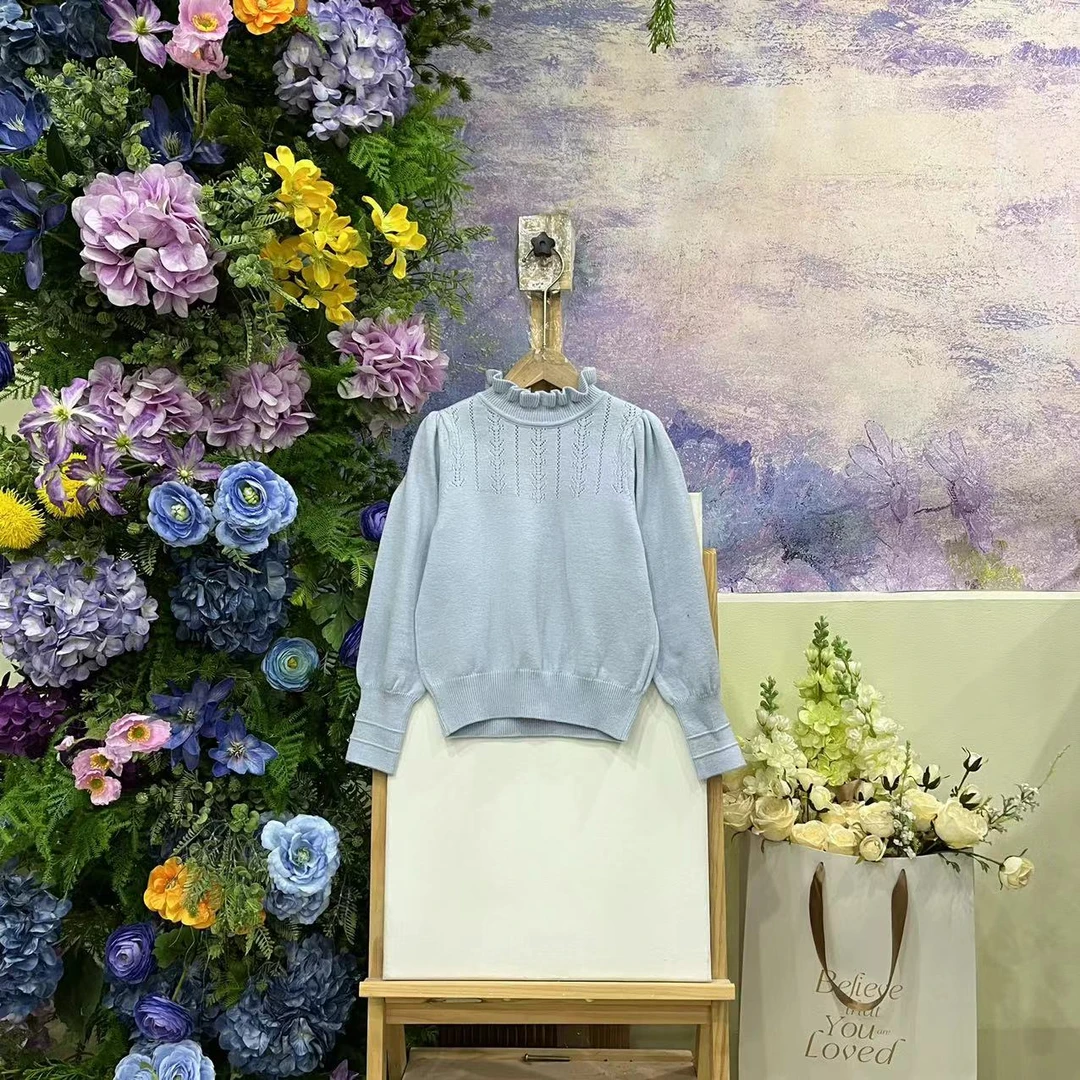 282V蓝色毛衣s051