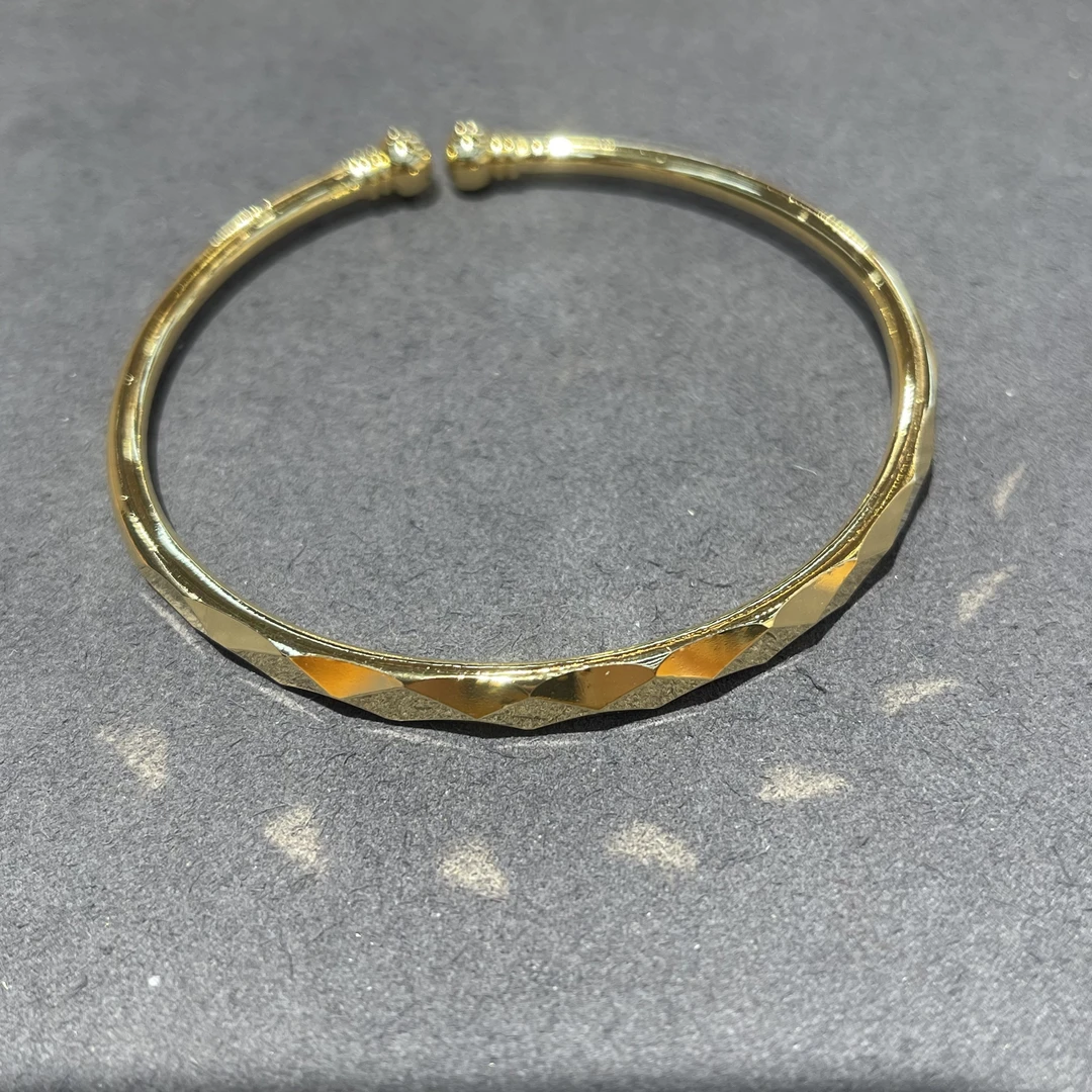 铜合金手镯 MT248-切面开口手镯