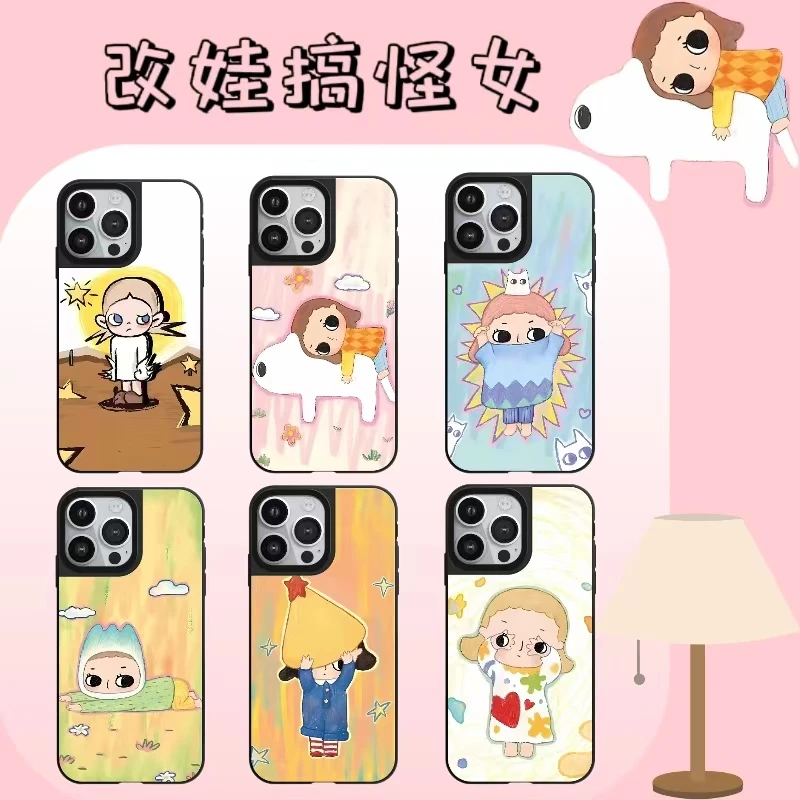 萌壳【改娃搞怪女系列】适用于苹果16Pro个性14ProMax 搞笑女手机壳