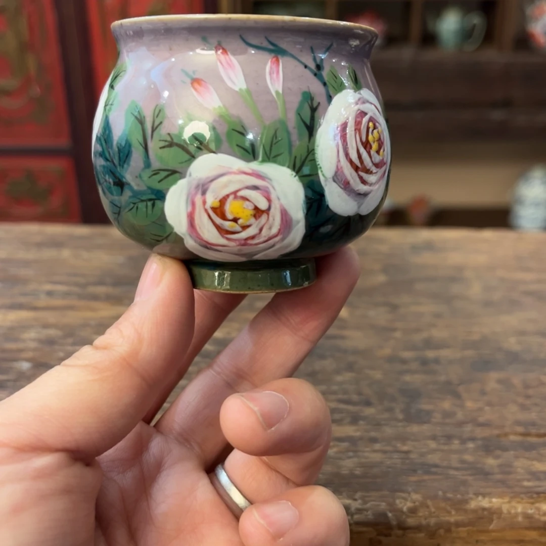 景德镇柴烧手工手绘陶瓷