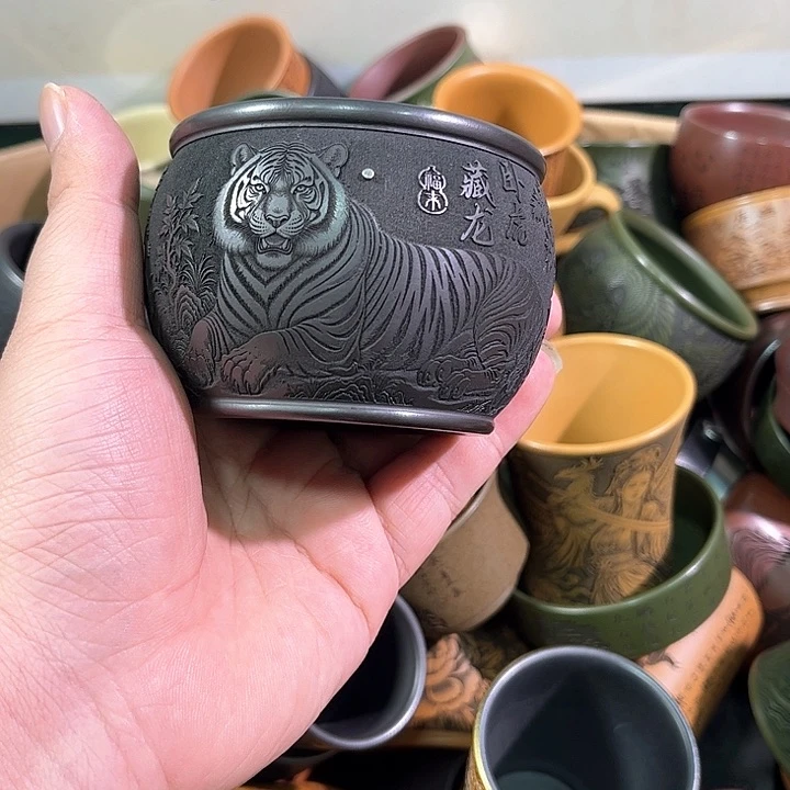 茶杯紫砂全手工紫砂主人杯