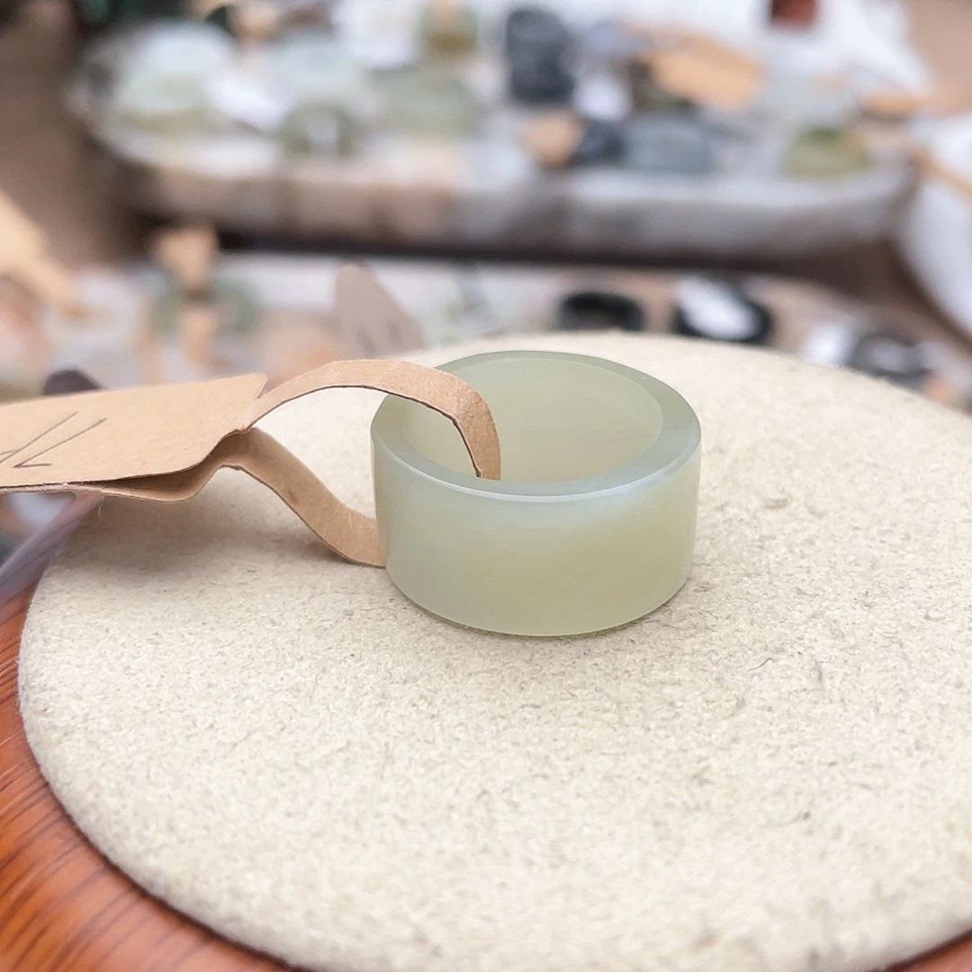 和田玉戒指未镶嵌c3晴水直切16.9不退货