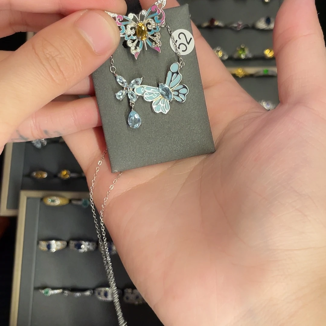 来****坠链均925银贝壳不带证链接