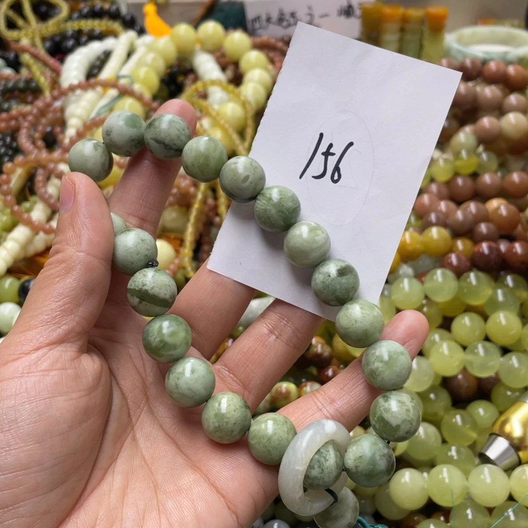 蛇纹石玉手链未镶嵌