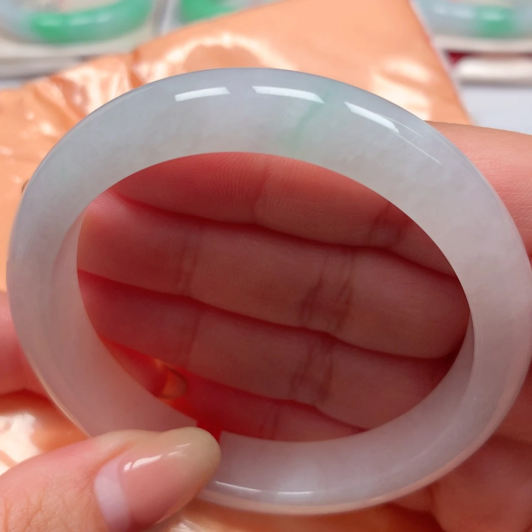 翡翠未镶嵌手镯5冰月光