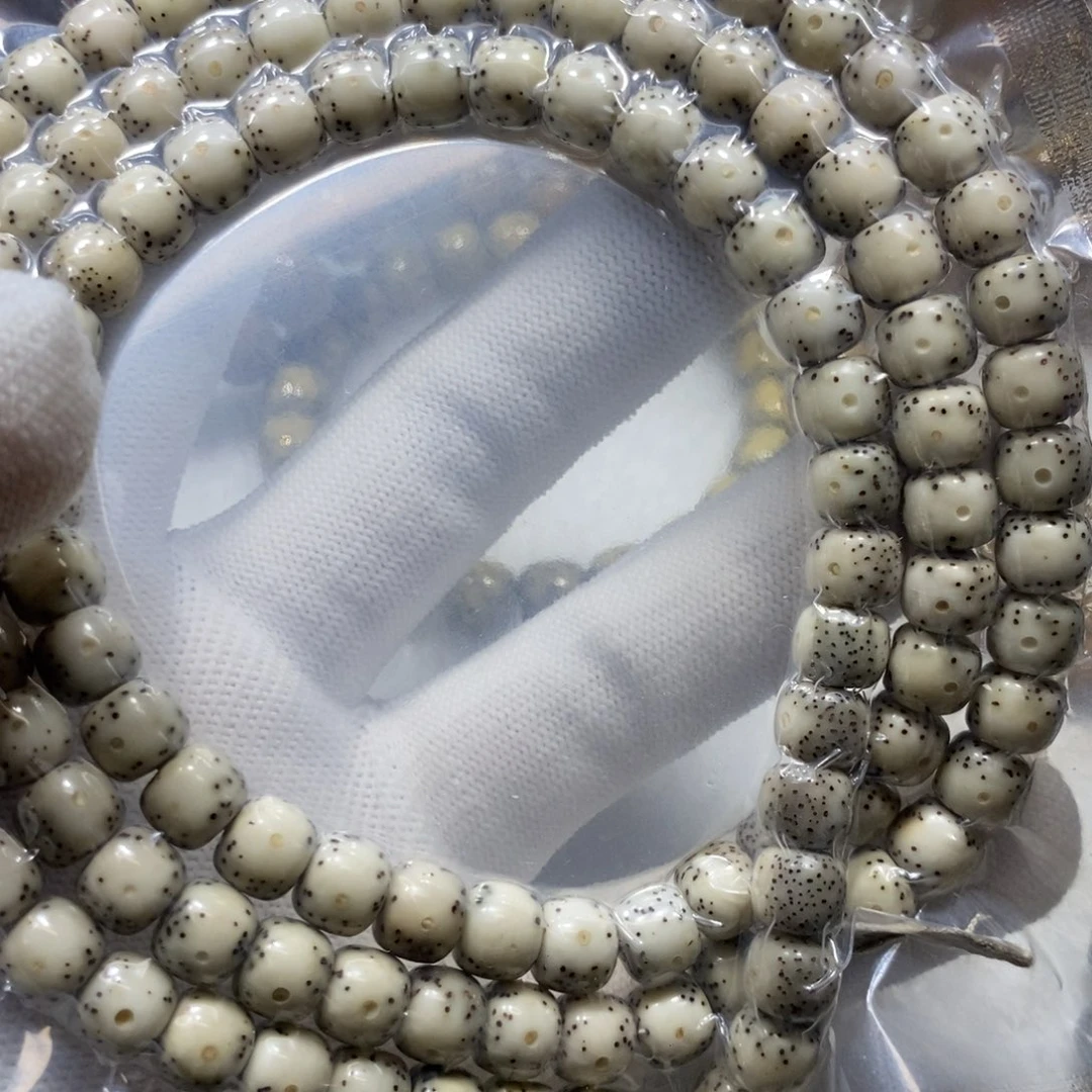 手串星月菩提石玉87大留白