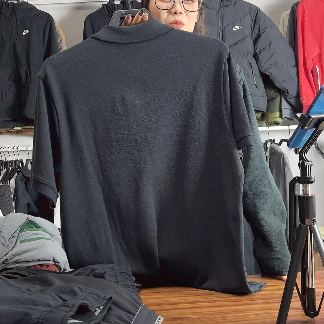 Polo黑色短袖2XL码180-200斤不退换