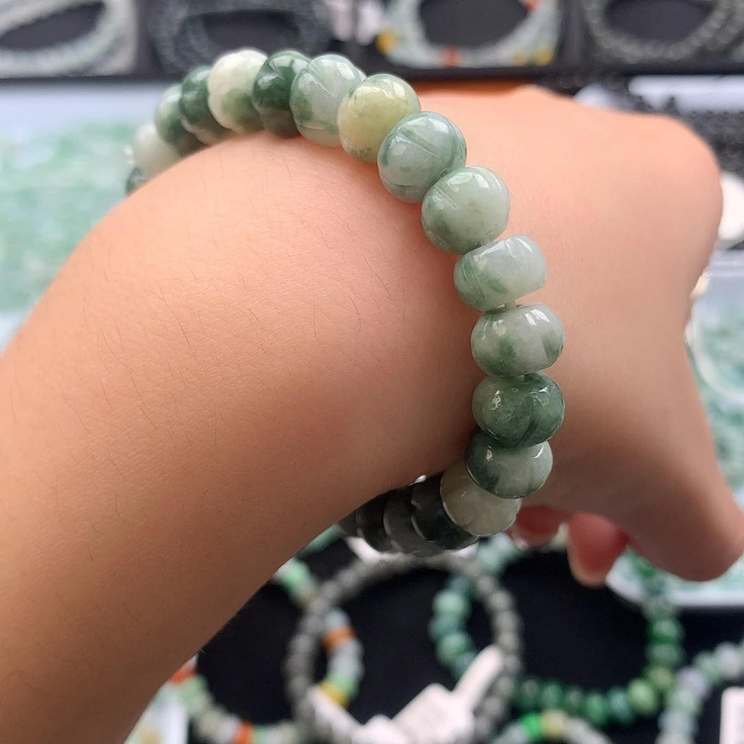 未镶嵌手串翡翠天然翡翠A货