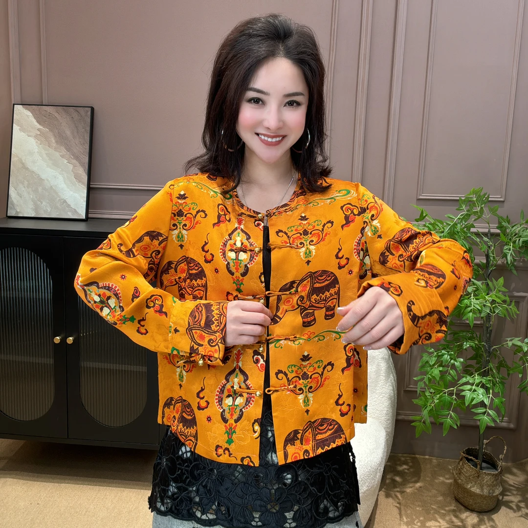 【元素家】夏季新款象神敦煌艺术传承系列外套 16609-9