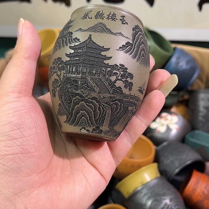 茶杯紫砂全手工紫砂主人杯