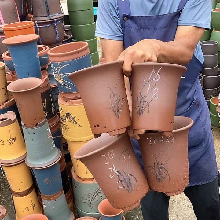 紫砂花瓶紫砂花盆