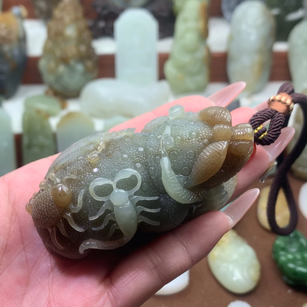 和田玉未镶嵌吊坠(不含链)