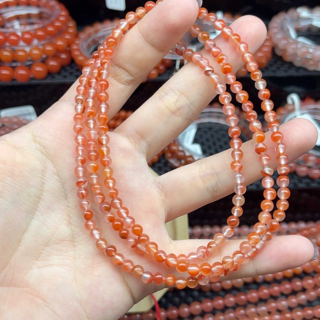 南红玛瑙未镶嵌手链