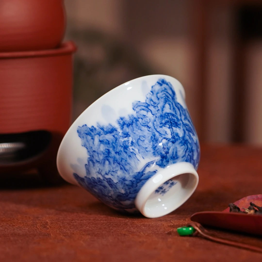 刘建锋窑  山水单杯  手工高档家用喝茶饮茶 LJF3046