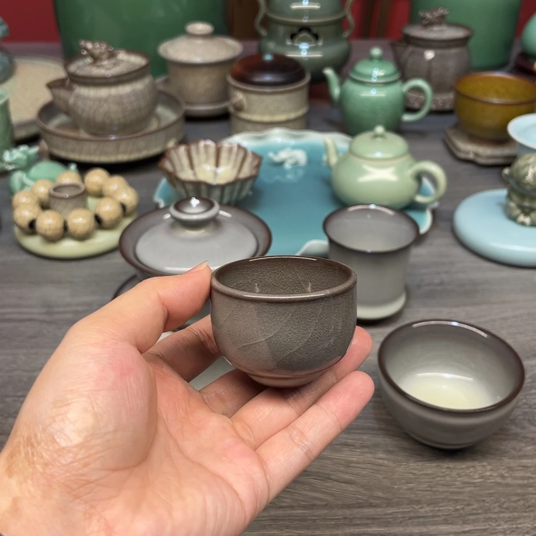 周连福 月白 小品杯