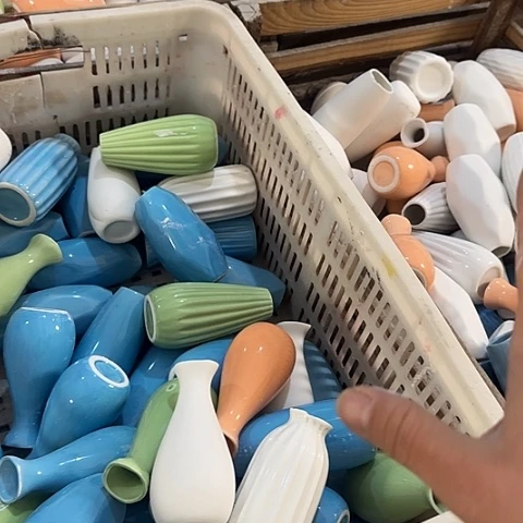 瓶瑕疵8个陶瓷小瓶子陶瓷