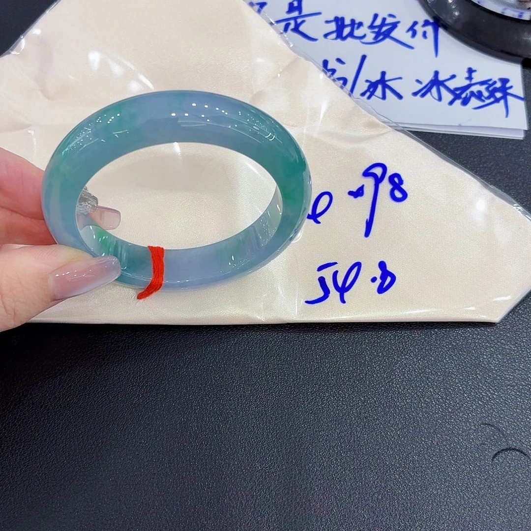 翡翠未镶嵌手镯天然缅甸翡翠手镯55