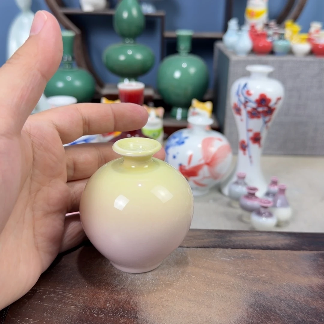 陶瓷手工小花器摆件