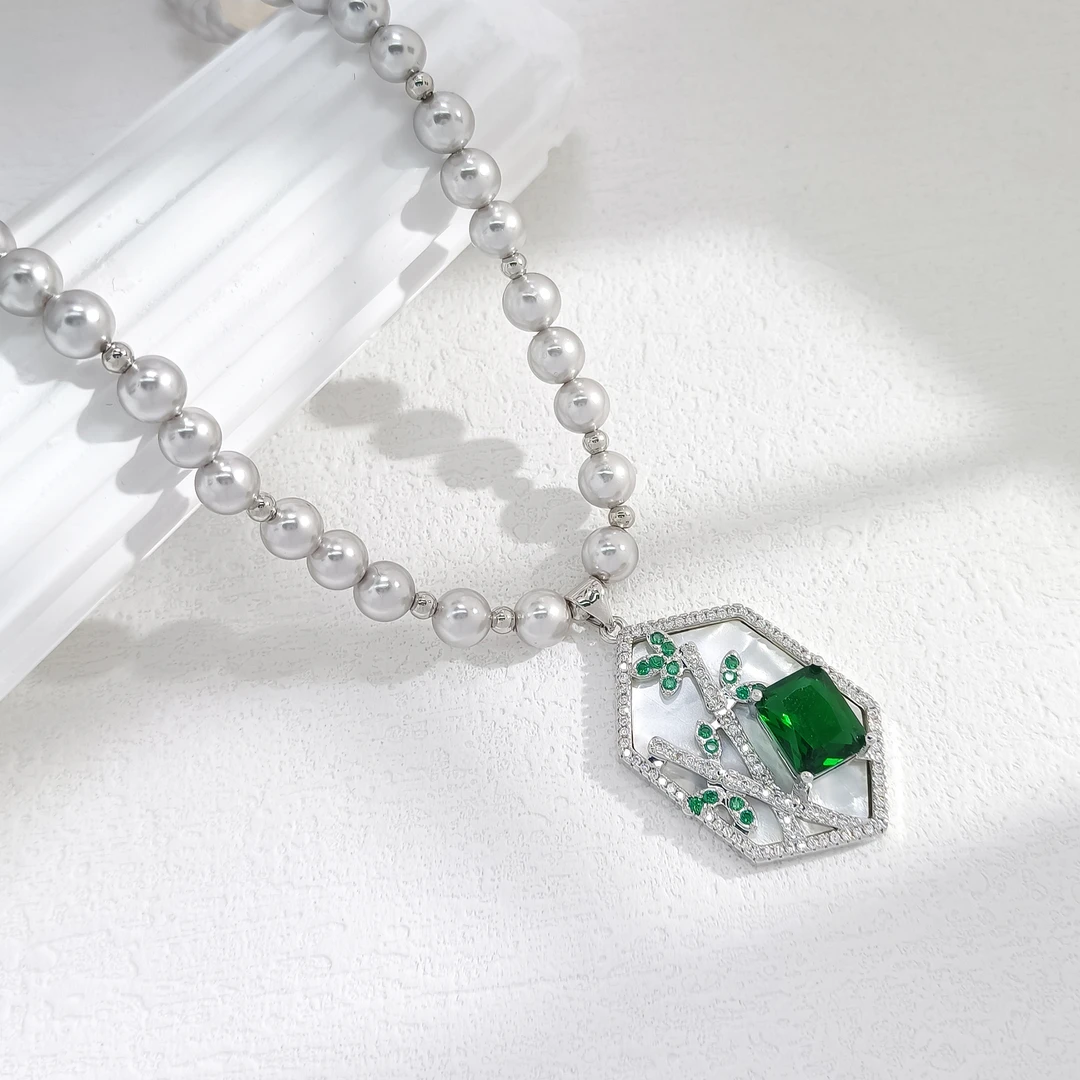 铜合金仿珍珠项链 WRSS-002311【碧钰珠情】项链百搭简约经典优雅