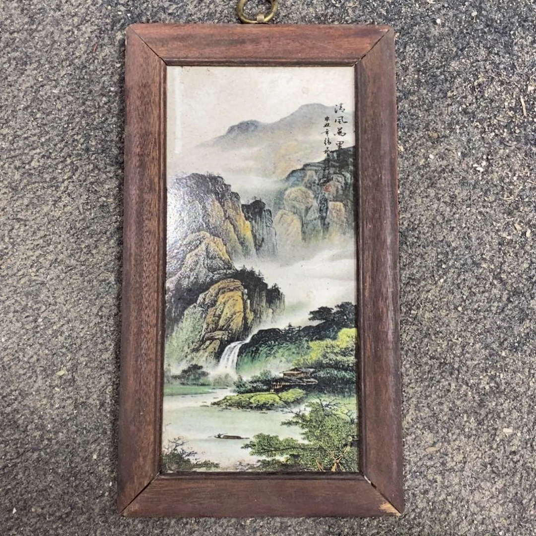 瓷片30*16 景德镇瓷板画柴窑烧制