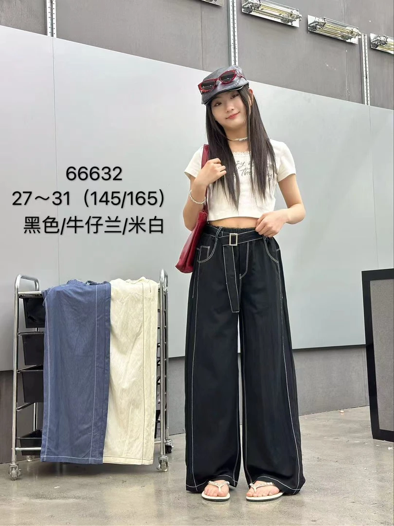中大童休闲阔腿裤66632