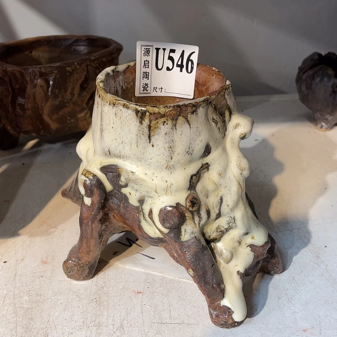 紫砂花盆阿*。景德镇陶瓷花盆546