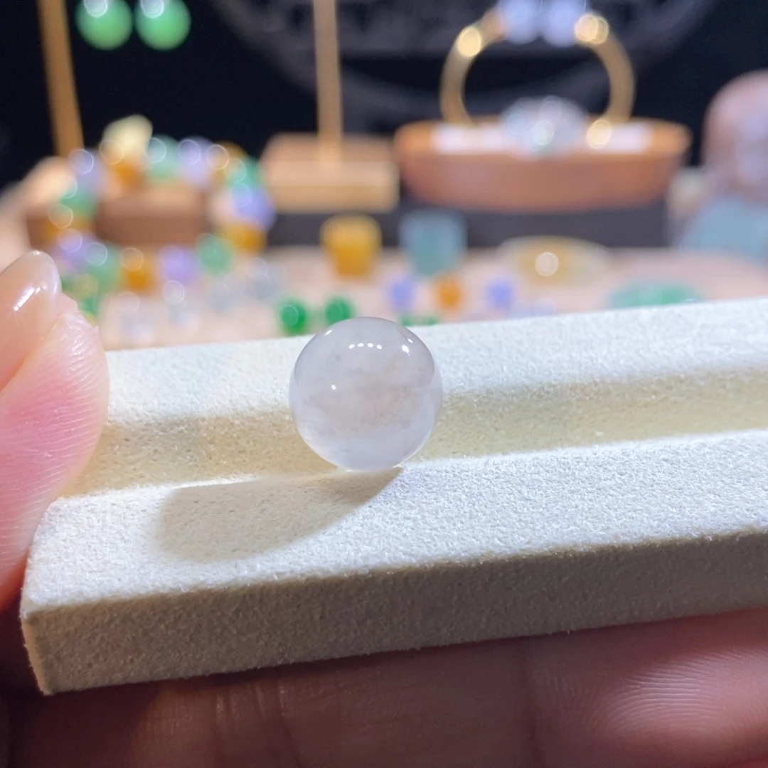 翡翠未镶嵌吊坠(不含链)翡翠高冰茶珠卡12