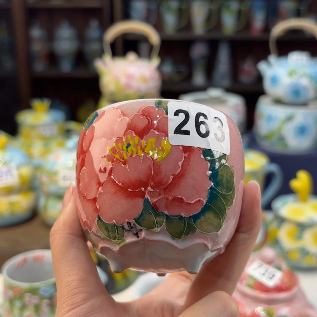 景德镇手绘高温釉下彩陶瓷茶具