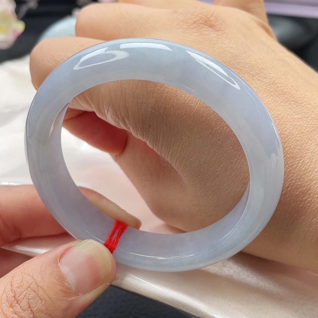 翡翠未镶嵌手镯正圈7