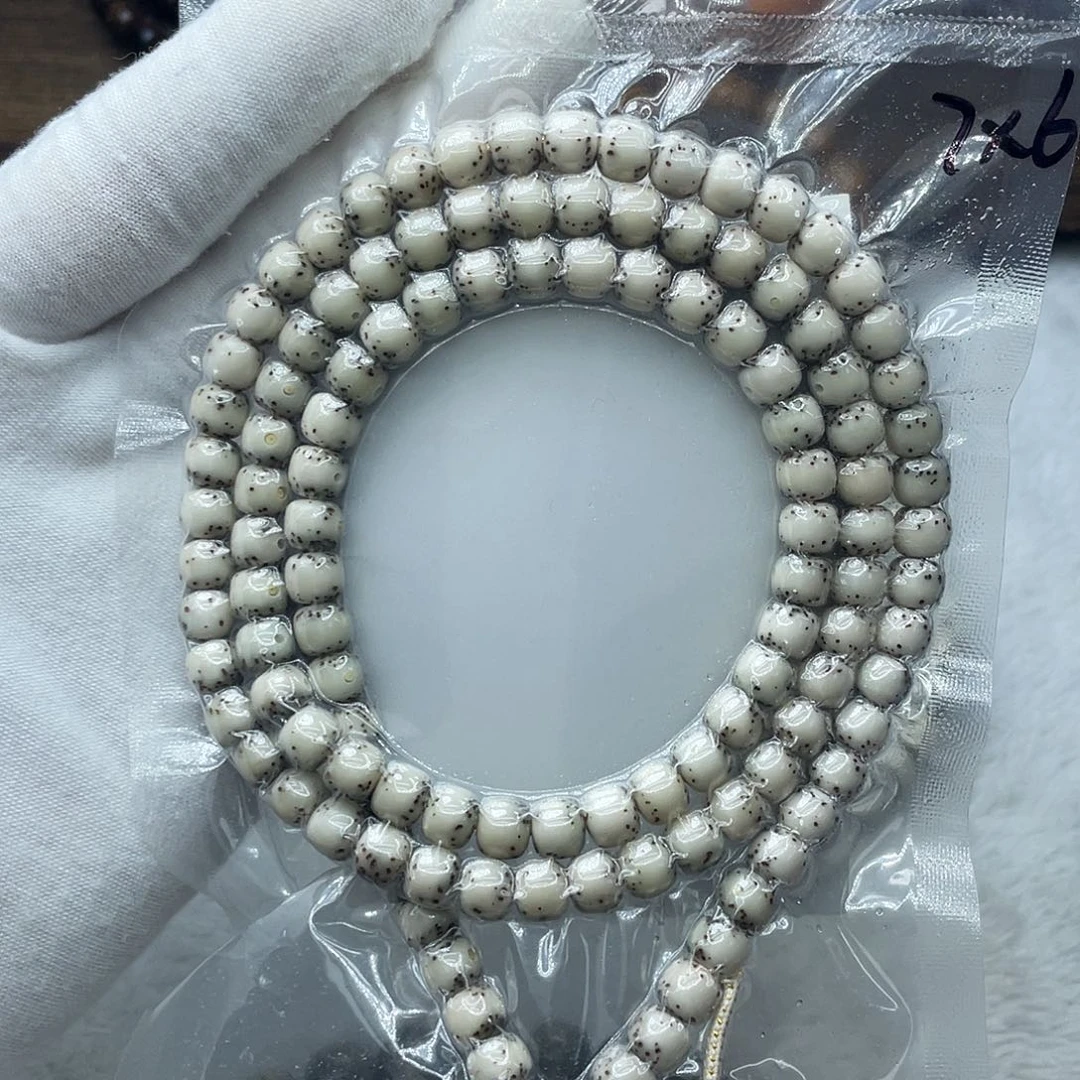 星月菩提手串原生态石7✖️6通体留白108长串