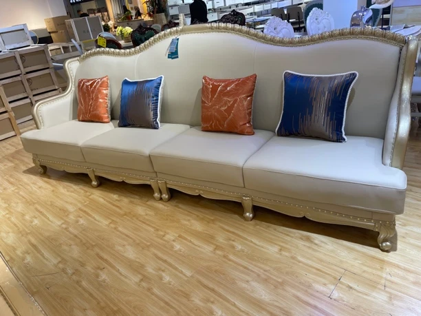 新款单人三人位客厅中式沙发法式风格