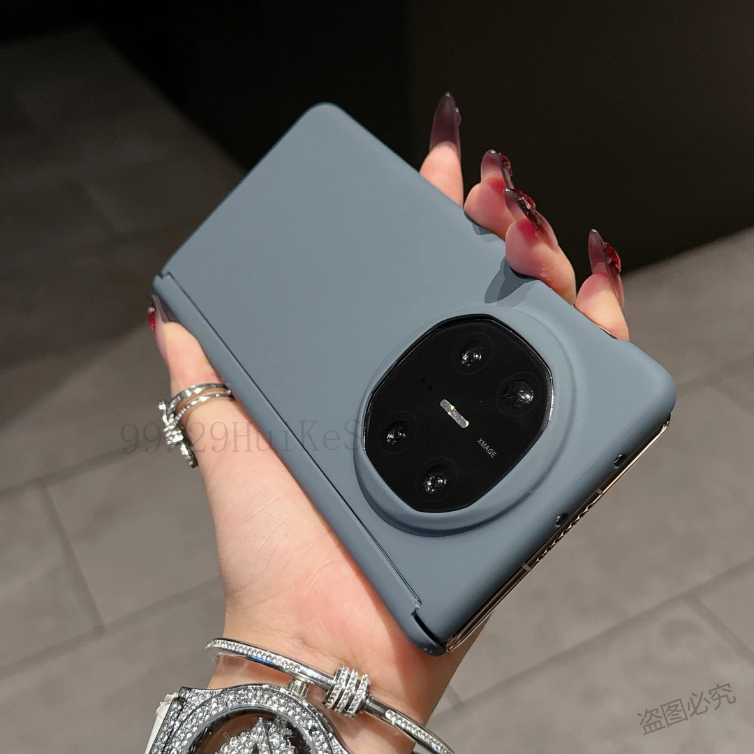 简约肤感适用华为MateX6手机壳中轴保护折叠屏MateX5铰链全包后壳