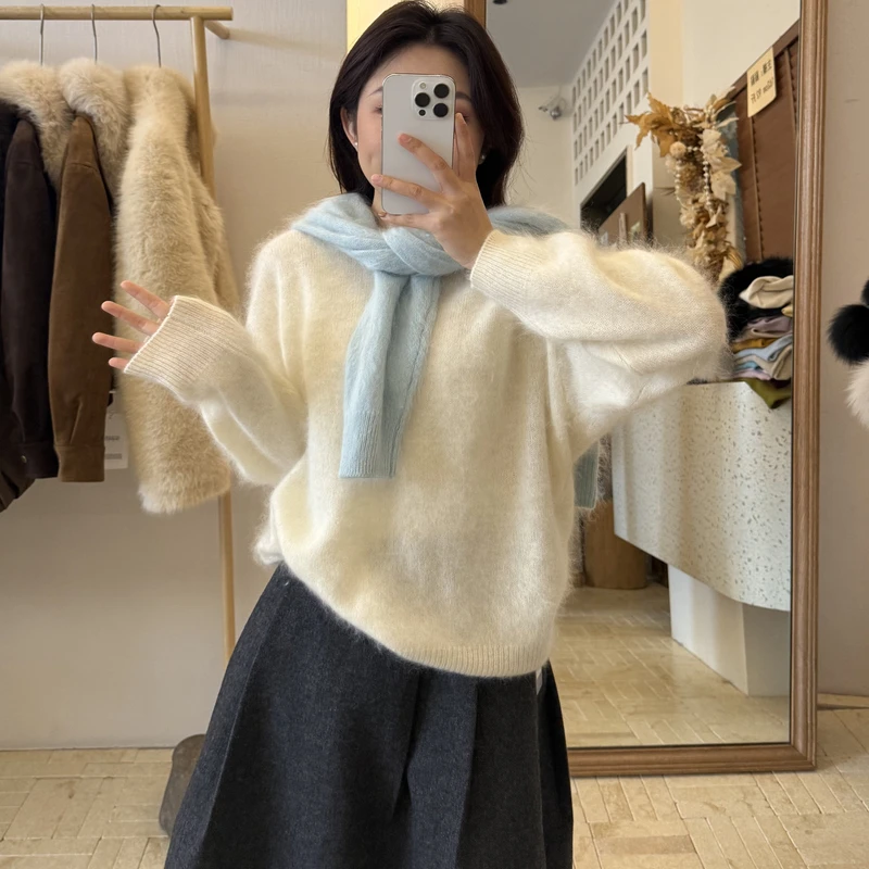 12.22 GJ3901圆领纯色针织上衣