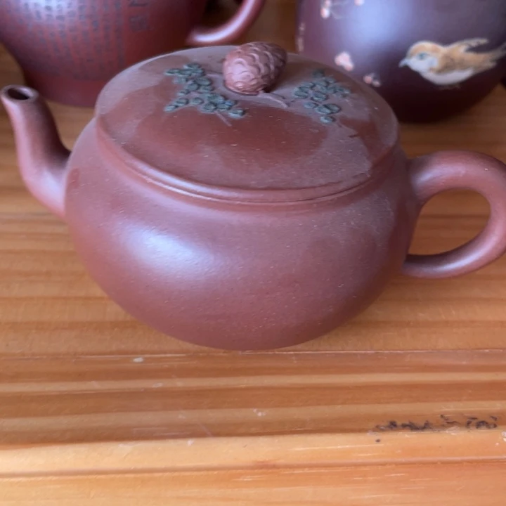 茶壶底槽青紫砂艺术作品