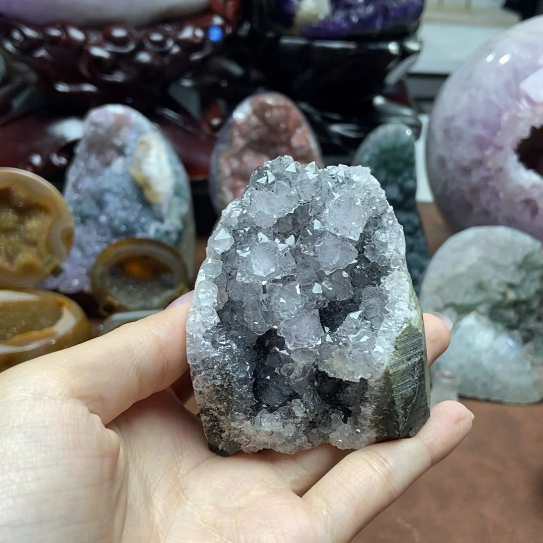 紫晶摆件未镶嵌水晶
