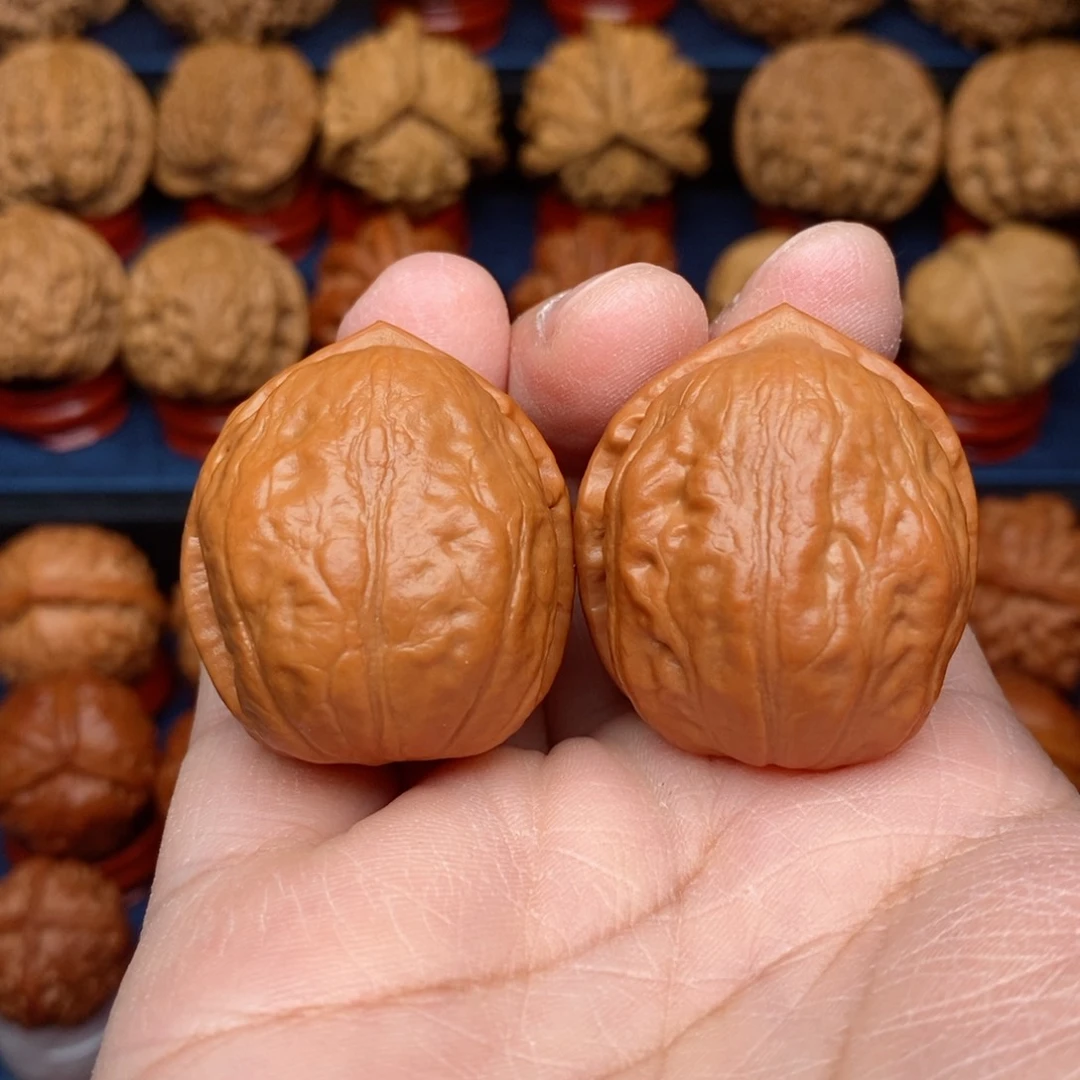 把件文玩核桃手捻野生精品平底蟾