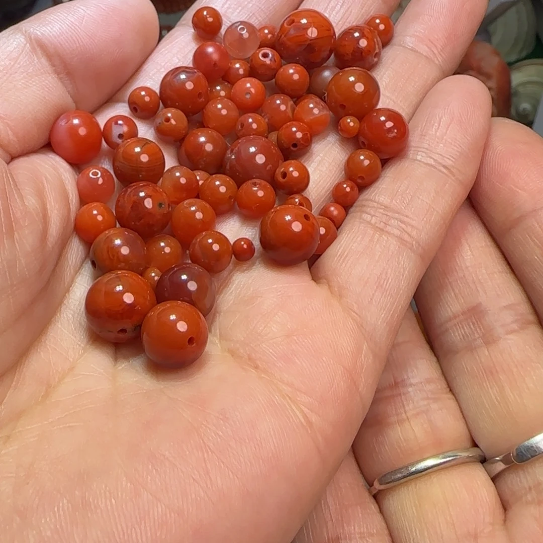 南红玛瑙未镶嵌手链