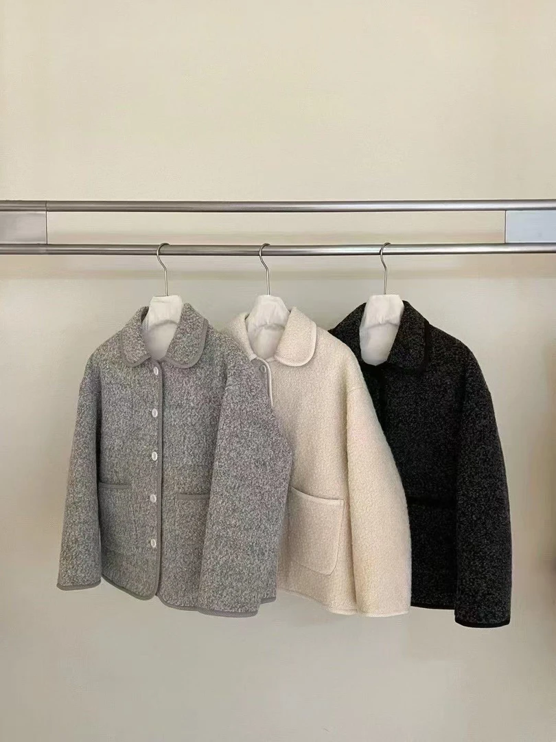 白月光系列 重工小香风精致少女正肩气质百搭开衫上衣