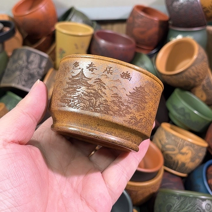 茶杯紫砂全手工紫砂主人杯