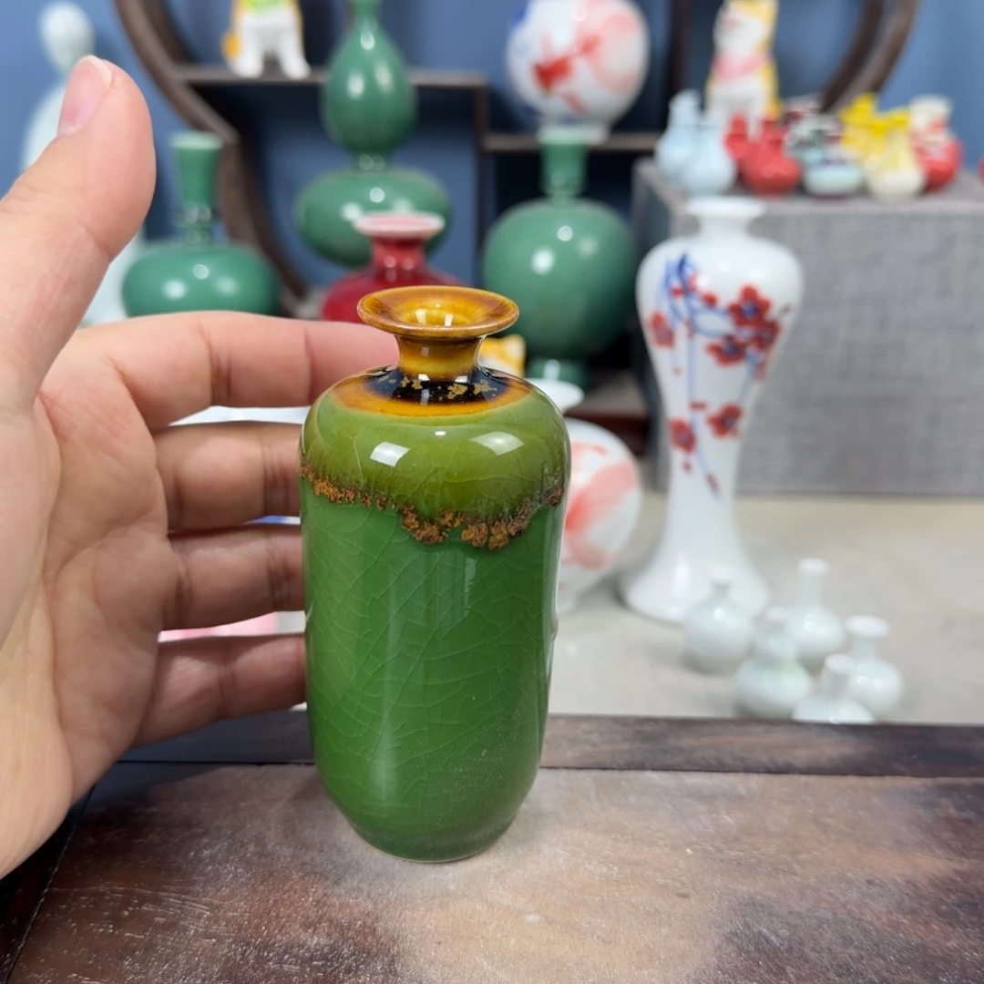 陶瓷手工小花器摆件