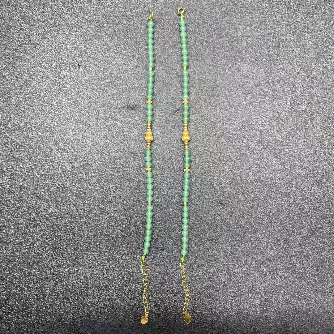 【玉经纶】-71163/Q102-天然A货翡翠手链-多样性发其—