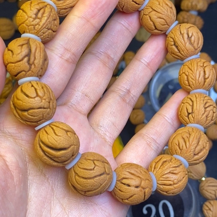 吊坠文玩核桃秦岭龙纹桃核22