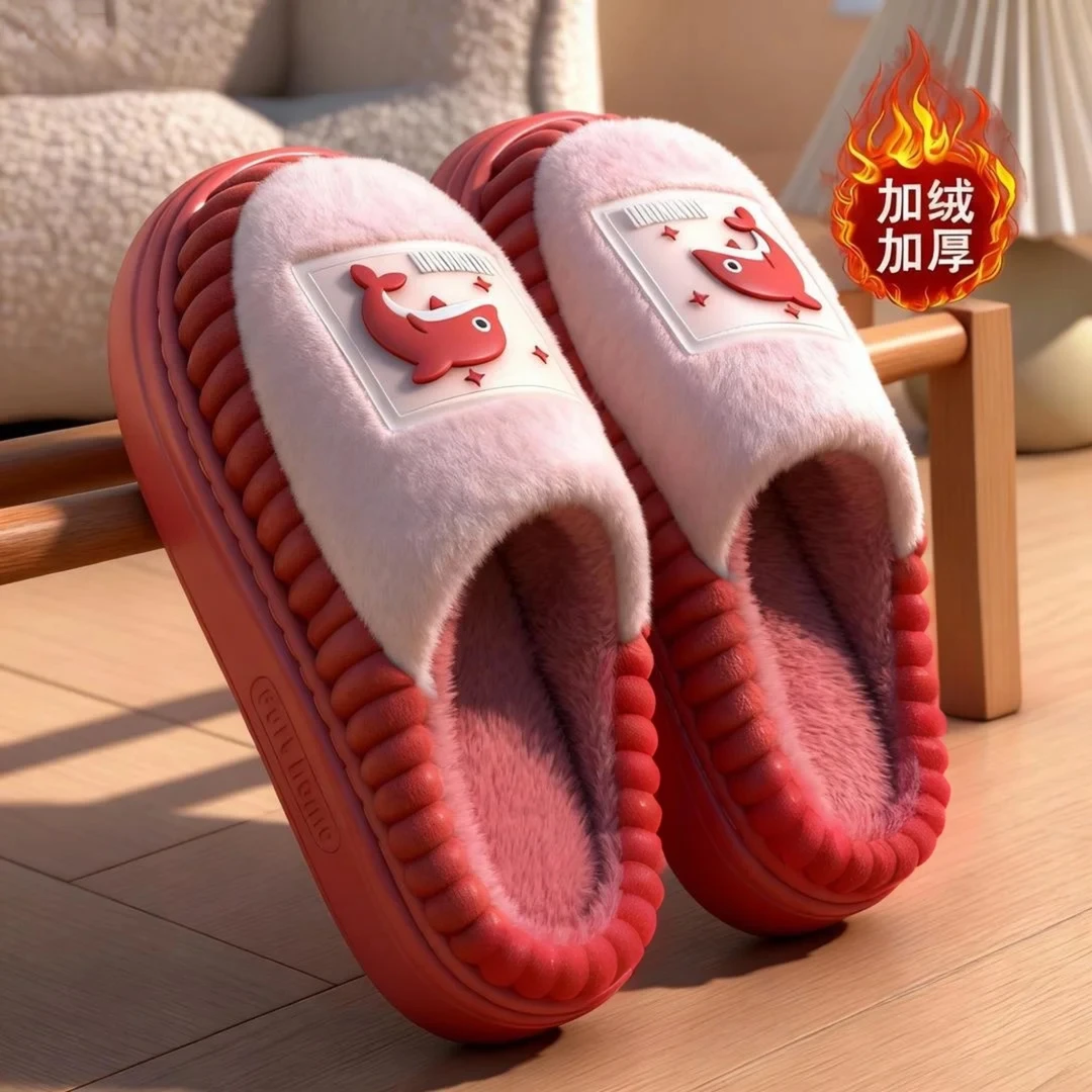 棉拖鞋男款2025秋冬季室内家居保暖冬天毛绒棉拖男士加绒舒适耐磨