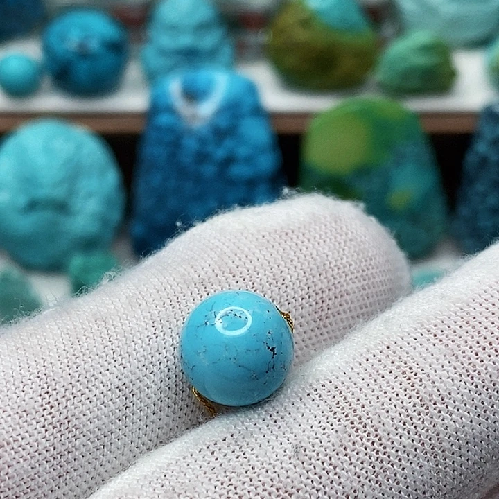 绿松石未镶嵌天然原矿 地大质检