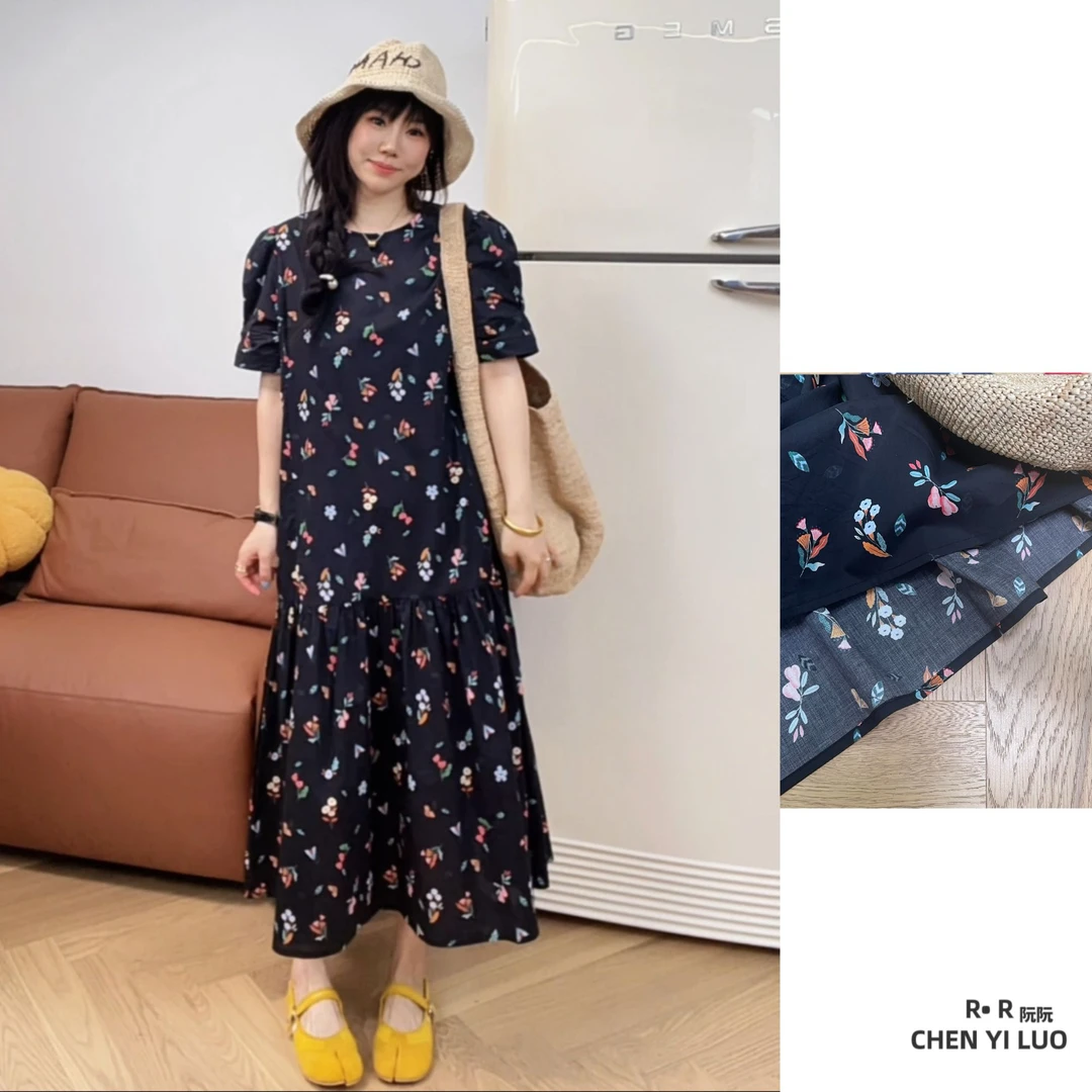 【阮阮R· R定制款】夏季新品 时尚度假 日常小众设计款连衣裙8618-1