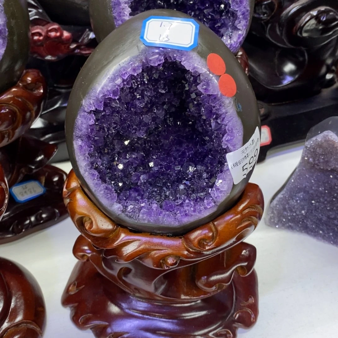 紫晶未镶嵌大型摆件（非配饰）莹