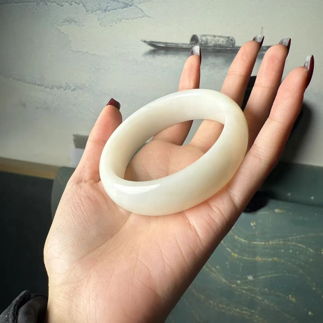 【德巧家】和田玉手镯60圈口